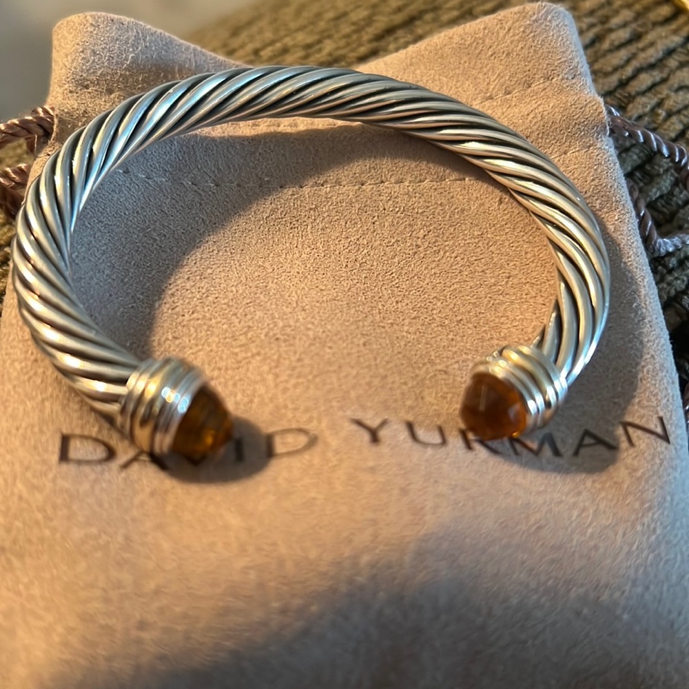 David Yurman Citrine Bangle size medium